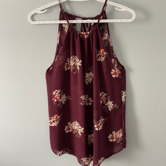 Halter Floral Top - Picture 1 of 2